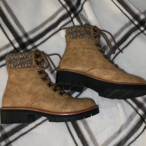 Leather Lace Up Boots